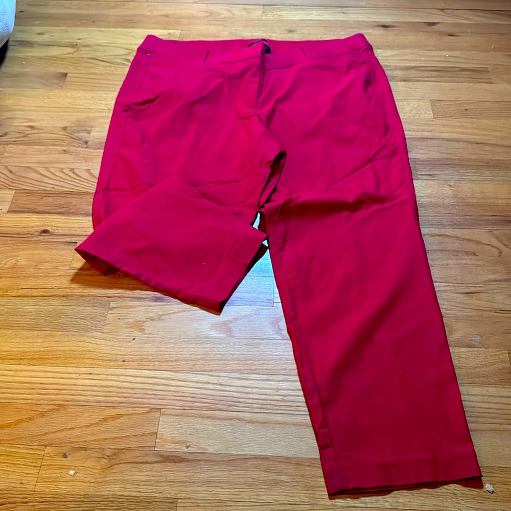 Lane Bryant plus size 20R Red pants The Allie